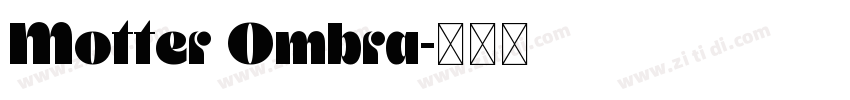 Motter Ombra字体转换